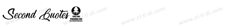 Second Quotes字体转换